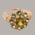 thumbnail image 5 of LBG British Made Solid 9k Rose Gold ring with Natural Peridot Womens Engagement Ring - 33 size options - Size 9.75, 5 of 8