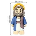 thumbnail image 3 of 50PCS Mini Christ Figurines for Easter Egg Stuffers - 3.4 x 2.8 cm PVC Religious Figures for Decor, Gifts, & Spiritual Reflection (Warm Friendly Expression), 3 of 8