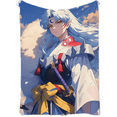 thumbnail image 1 of Manta SANMUU de franela suave con estampado Inuyasha Sesshoumaru, 1 of 1