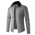 thumbnail image 4 of Ceisia Men's Slim-Fit Color-Blocked Zipper Knit Cardigan Multi-Solid for Spring Gift, 4 of 9