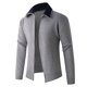 thumbnail image 4 of Ceisia Men's Slim-Fit Color-Blocked Zipper Knit Cardigan Multi-Solid for Spring Gift, 4 of 9