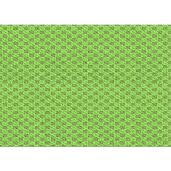 Ahgly Company Indoor Rectangle Patterned Alien Green Area Rugs, 7' x 9'