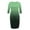 Green, variant on Fashion Pregnancy Dress for Women 3/4 Sleeve Gradient Color Bodycon Dress Slim Fit Comfy Crew Neck Midi Maternity Dresses Spring Saving Today Rose Gold S