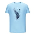 thumbnail image 4 of Shirts for Men under $5 Short Sleeved Round Neck Casual Printed Shirt, 4 of 4