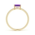 thumbnail image 2 of ANGARA Natural 0.55 Ct. Amethyst with Diamond Solitaire Ring in 14K Yellow Gold for Women (Ring Size: 3.5), 2 of 8