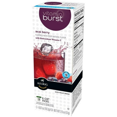 Vitamin Burst Acai Berry Iced Fruit Brew K-Cups, 0.67 oz, 3 ct