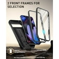 thumbnail image 5 of Poetic Étui Revolution pour Google Pixel 9/9 Pro 5G, Protecteur d'Écran Intégré Compatible avec Lecteur d'Empreintes Digitales, Noir, 5 of 5