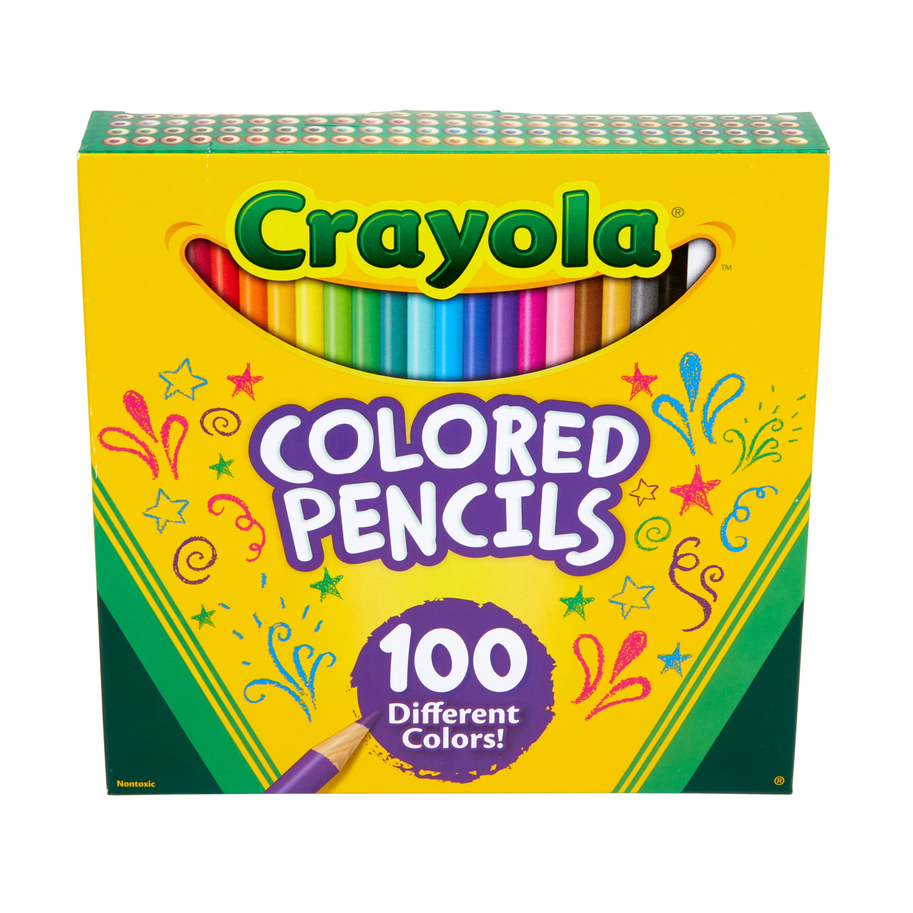 Crayola Colored Pencils Set Back To School Supplies 100 Ct Gifts For Kids Walmart Com