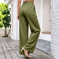 thumbnail image 7 of Plus Size Pants for Women Wide Leg High Waisted Casual Oversized Pants Women with Pockets S-3XL, 7 of 7
