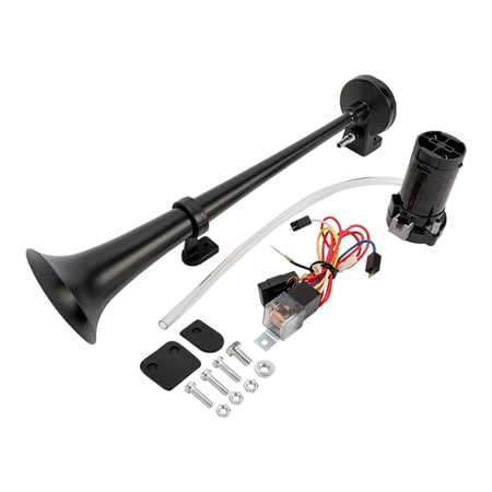 12V Single Trumpet Air , for Truck, SUV, Car, Boat, Or Train with A Loud Powerful 150DB Compressor, Includes Basic Mounting Hardware