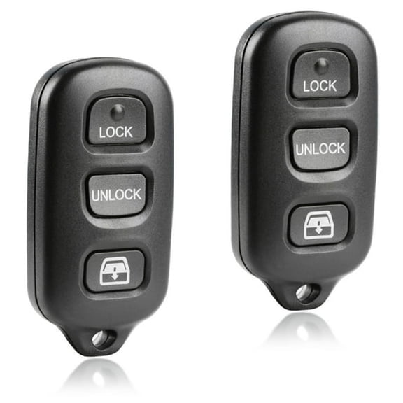 GJX Replacement for 1999-2009 4Runner 2001-2007 89742-35021 3-Button Remote Key Fob,2 Pack