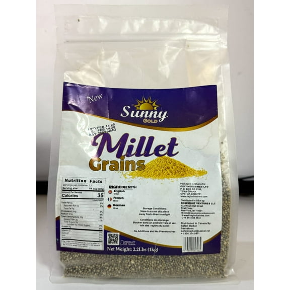 Sunny Gold Millet Grains | Gluten-free grain & Powder