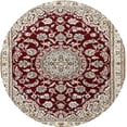 thumbnail image 1 of Ahgly Company Machine Washable Indoor Round Traditional Desert Sand Beige Area Rugs, 3' Round, 1 of 7