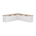thumbnail image 2 of Pemberley Row Wood White Nook Rectangular Storage 62.4" Unassembled, 2 of 14