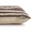 thumbnail image 4 of Laddha Home Designs Loomed Floral Medallion Cotton Lumbar Pillow Cover - 36" - Brown and White, 4 of 9