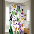 thumbnail image 7 of Halloween Shower Curtain, Cute Dinosaurs Polyester Fabric Bathroom Decor Curtain, Machine Washable Waterproof, Halloween Holiday Gift for Women Men, 72 x 72 Inches, 7 of 7