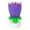 Purple, variant on Lotus Rotating Music Candle Lotus Flower Musical Birthday Candles, Spinning Flower With Auto-Opening Colorful Petals, Cake Candles, Safe For Use Does Not Contain Sparklers, Fireworks Multicolor