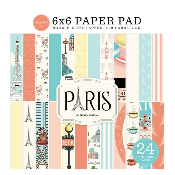 Paris 6x6 Paper Pad
