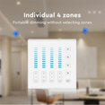 thumbnail image 3 of 4-Zone Smart Touch Panel Remote 2.4G RF Wireless Brightness Dimming LED Controller for LED Bulb LED Strip, 3 of 5