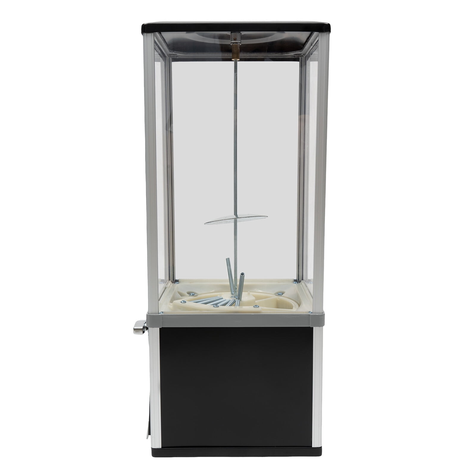 Vending Machine, Commercial Toy Candy Capsule Vending Machine, Classic Gumball Machine, 4x25 Dual Side Coin Operators Prize Machine Dispenser Candy Machine for Gaming Store, with Keys (Black)
