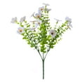 thumbnail image 2 of Hvmvliv Artificial Flowers Artificial Flowers 1 Bundles Fake Flowers Faux Plastic Plants for Home Decorations Outdoor Porch Flowerpot Artificial Flower White, 2 of 6