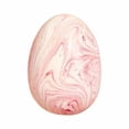 thumbnail image 2 of Pink Egg Squishy Toy with Marble Pattern, 3.5 Inch, Pink and White, for Kids and Adults, Relaxation Squeeze Toy, 2 of 3