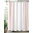 thumbnail image 2 of Pink Striped Shower Curtain Set, Waterproof Shower Curtains for Bathroom, Modern White Striped Abstract Art Aesthetics Washable Fabric Cloth Bath Curtain for Bathtub with Hooks 66x72 Inches, 2 of 6