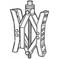 thumbnail image 2 of BAL Cale de Roue de VR 28005 Série de Luxe; pour Utilisation avec Pneus Tandem; Type Ciseaux; Argent; s'Ouvre jusqu'à 10 Pouces; Verrouillable; avec Clé à Cliquet, 2 of 2