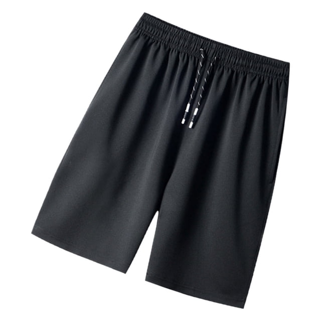 unbranded Shorts Elásticos Negros Para Con Tela Y Transpirable Ideales Para Deportes