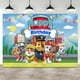 thumbnail image 3 of Fondo de fotografía para fiesta de cumpleaños de Paw Patrol, decoración para el primer baby shower de niños, pancarta con foto de cachorro, 3 of 4