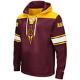 thumbnail image 2 of Men's Colosseum Maroon Arizona State Sun Devils 2.0 Lace-Up Pullover Hoodie, 2 of 3