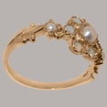 thumbnail image 3 of LBG British Made 10k Rose Gold Womens Ring Cultured Pearl & Opal Anniversary Ring - 33 size options - Size 7.5, 3 of 7