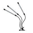 thumbnail image 2 of Lámpara de planta con Clip de iluminación, Control remoto inteligente de cuatro cabezales, atenuación, luz de relleno de plantas impermeable, lámpara Led de 36w para vivero, 2 of 3