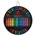 thumbnail image 2 of Front Door Hanging,Teacher Door Sign Classroom Door Sign Teacher Gifts Teacher Appreciation Gifts Teacher Door Hanger Custom Classroom Decor Classroom Decor Graduation Presents To Teachers 11.8in, 2 of 9