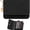 Black, variant on Women's Elegant Minimalist Short Slim Wallet, Slim Wallet for Women, Tri-Fold Design, Multiple Card Slots, Zipper Coin Pocket, Compact Daily Carry