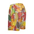 thumbnail image 3 of joogoo Mens Swim Trunks Autumn Leaves Pattern Beach Shorts Drawstring Elastic Waist Swimwear Bathing Suits XL, 3 of 7