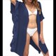 thumbnail image 2 of Traje de Baño para Cubrirse, Traje de Baño para Cubrirse, Traje de Baño para Cubrirse, Cárdigan para Bañarse en la Playa con Volantes. Azul Marino Talla Única, 2 of 10