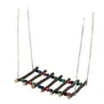 thumbnail image 1 of Pet Swing Suspension Bridge, Interesting Easy To Install Multicolored Pet Chewing Toy Durable Safe With Hanging Chain For  Double Beads Seventh Order, 1 of 8