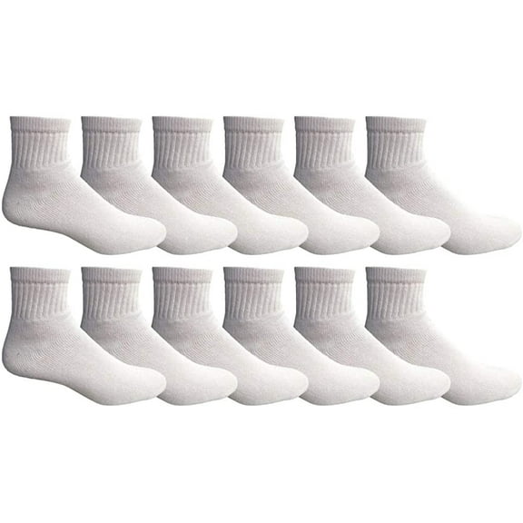 SOCKS'NBULK Mens Ankle Wholesale Bulk Pack Athletic Sports Socks, Many Colors, King Size (Mens 13-16)