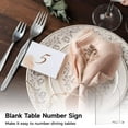 thumbnail image 4 of Letrero de Arco Acrílico Transparente, 25 Packs de Letreros Acrílicos en Blanco con Soporte, Letrero de Recepción DIY para Números de Mesa, Bodas, Fiestas, Eventos, Restaurantes, 4 of 8
