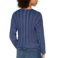 thumbnail image 2 of Tommy Jeans Ribbed Cropped Sweater women's blue Size XL MSRP $79, 2 of 3