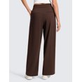 thumbnail image 2 of CRZ YOGA 4-Way Stretch Wide Leg Work Pants for Women 29.5" Bussiness Casual Trousers with Pockets, 2 of 4