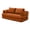 Orange, variant on 79.5" Convertible Sofa Bed,Folding Sleeper Sofa Couch Bed with Fixed-Shape Frame,Corduroy Fold Out Sleeper Loveseat for Living Room,Bedroom,Apartment,Pink