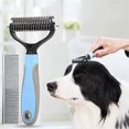 thumbnail image 4 of Cepillo para quitar el pelo largo y despeinado de perros y gatos, almohadilla para recortar el pelo, herramienta de belleza, color rosa S, 4 of 5