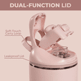 thumbnail image 4 of HydroJug Ease2o Insulated Stainless Steel Water Bottle with Straw & Chug Lid, Leak-Resistant, Cup Holder Friendly – 40oz, Dusty Rose, 4 of 7