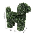 thumbnail image 3 of Artificial Topiary Tree, Artificial Green Boxwood Dog Shaped Decoration for Indoor Outdoor Front Porch, Easter Garden Decor, 3 of 6