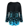 thumbnail image 6 of Gvmfive Women V Neck Floral Long Sleeve T-shirts Blouse Loose Tunic Tops, 6 of 8