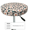 thumbnail image 4 of KLL Daisies Flowers Round Bar Chair Cushion Cover 12 inch ,Bar Stool Protector with Elastic, Soft Washable, 4 of 6