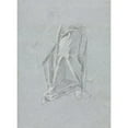 thumbnail image 2 of Francesco Lorenzi 19x24 Black Ornate Framed Double Matted Museum Art Print Titled: Verona Sketchbook: Drapery with Foot (Page 83) (1760), 2 of 5