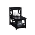 thumbnail image 4 of Home Square Chairside End Table in Black Wood Finish - Set of 2, 4 of 4